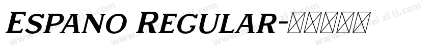 Espano Regular字体转换